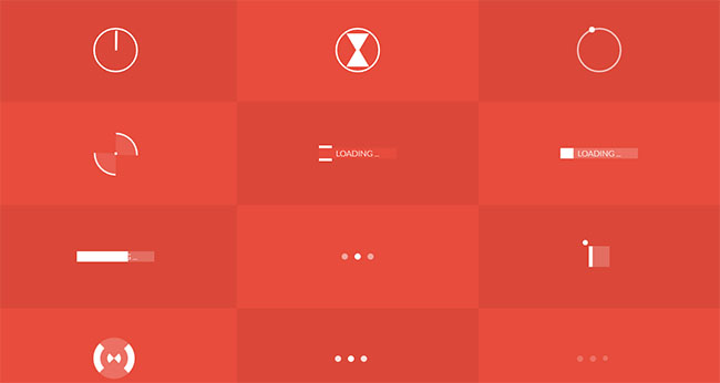  12款css3加载图标动画特效