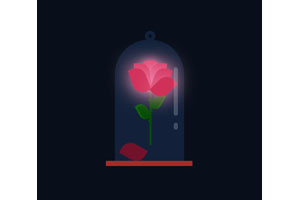 纯css3玫瑰花瓣掉落特效