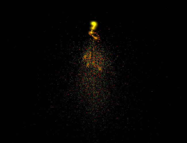  Canvas烟花粒子上升特效