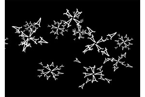 创意字母A雪花CSS3特效