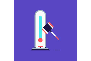 SVG锤子敲打器交互式特效