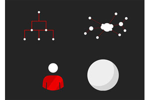 HTML5 SVG网络云结构图标特效