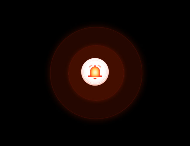 CSS3火警提示图标动画特效