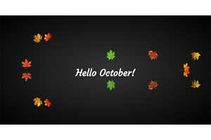 秋风落叶飘落CSS3特效