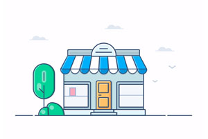 卡通房子店铺CSS3特效