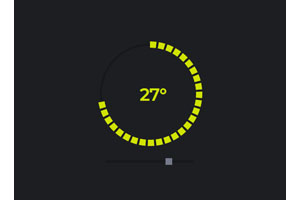HTML5 SVG圆形滑块进度条代码