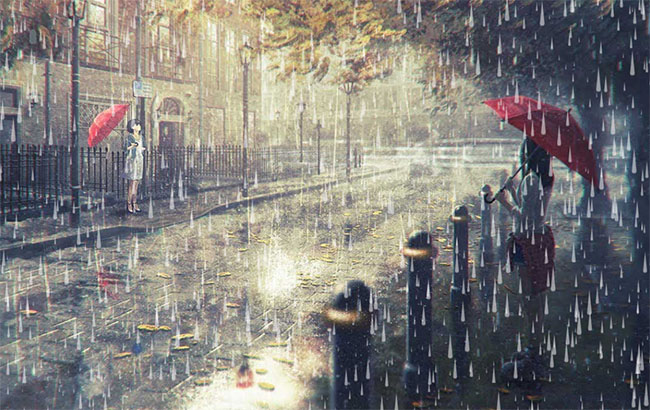  Canvas倾盆大雨背景特效