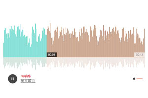 jQuery音频可视化音乐播放代码
