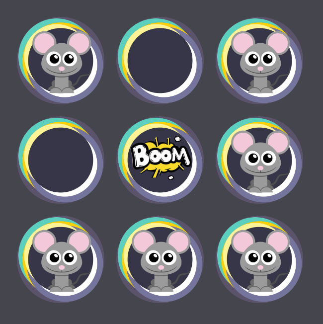  js九宫格打地鼠游戏代码