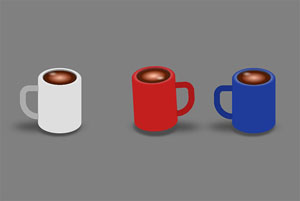 CSS3立体3D杯子旋转特效