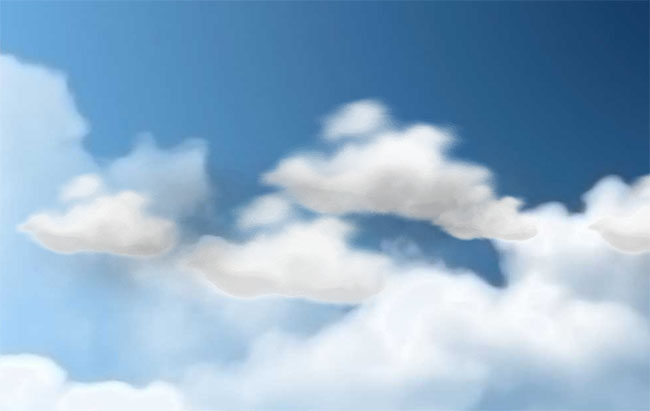  蓝天白云飘过CSS3特效