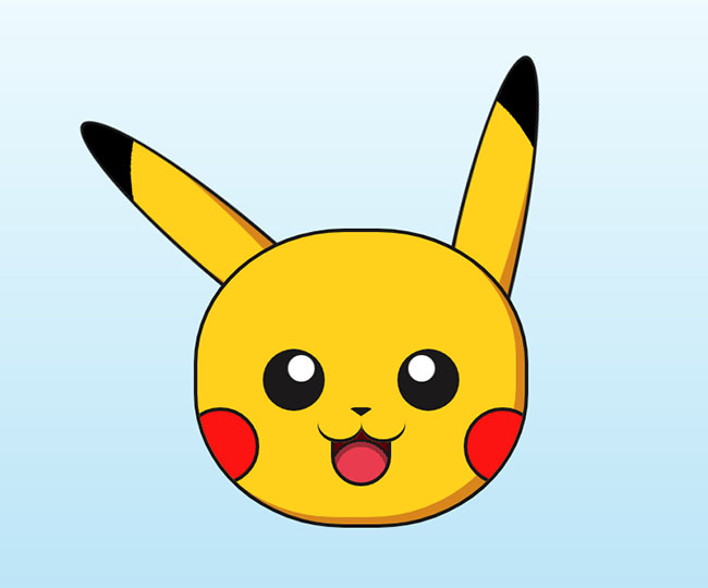  卡通皮卡丘表情CSS3特效