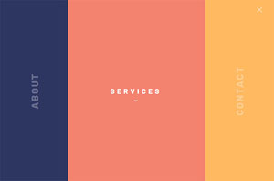 HTML5响应式导航菜单特效