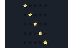 HTML5 SVG星级打分特效