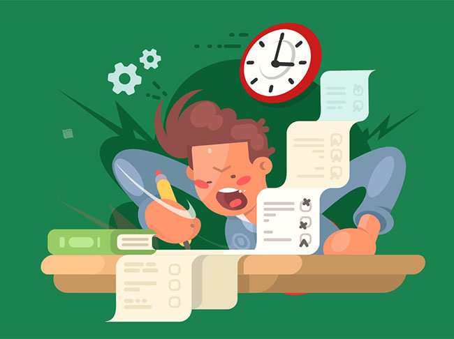  HTML5 SVG勤劳学习卡通人物