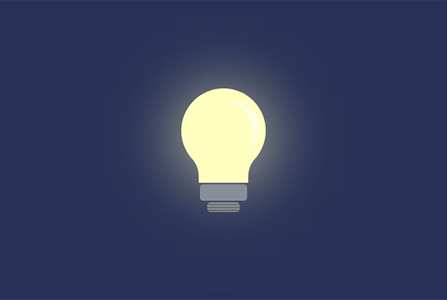  纯CSS3发光的灯泡特效