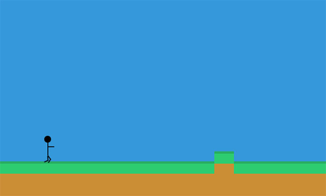  火柴人跑步游戏CSS3特效