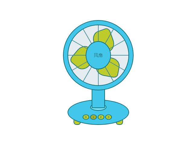  HTML+CSS3风扇开关特效