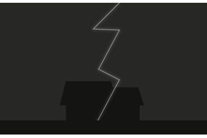 一道闪电劈过CSS3动画特效