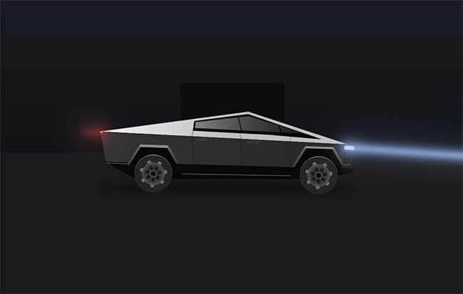  CSS3特斯拉汽车行驶特效