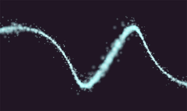  粒子螺旋线条Canvas特效