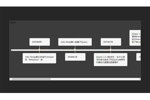 jQuery产品发布更新时间轴代码