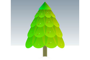 发光闪烁圣诞树CSS3特效