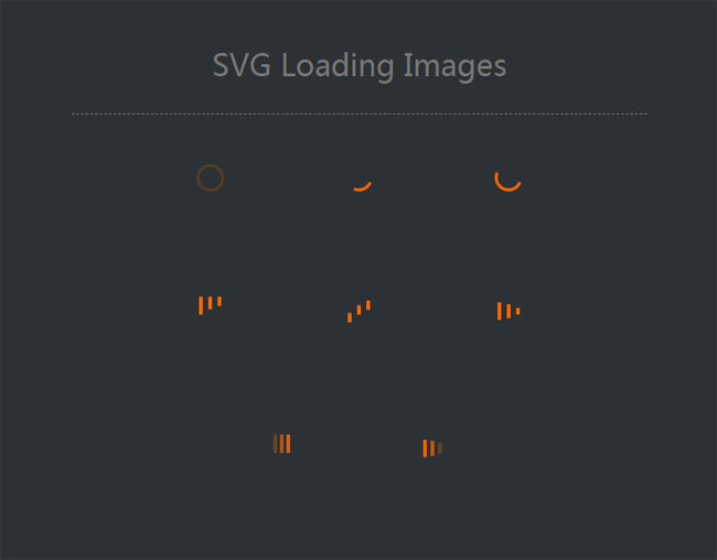  SVG网页加载图标特效