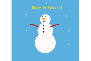 CSS3冬季雪人动画特效