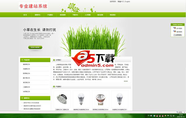 网展中英企业网站系统