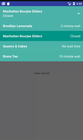Android 非常Material Design风格的Dropdown效果