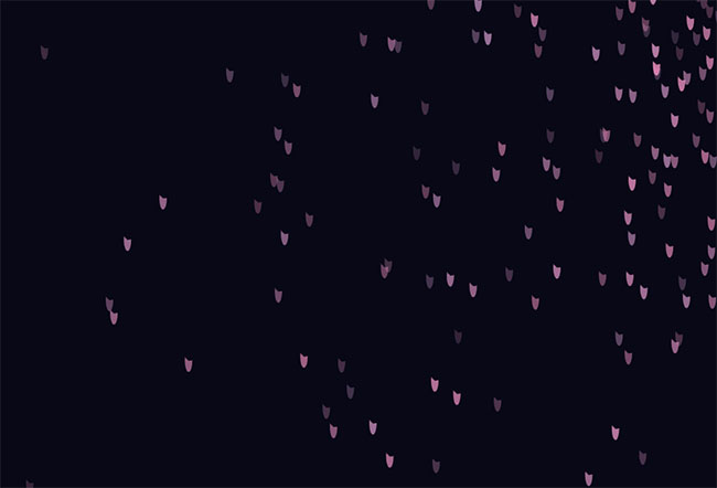 HTML5樱花掉落背景动画特效