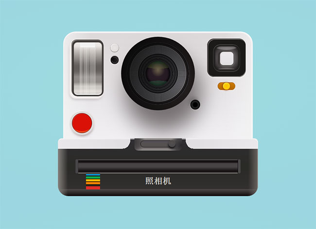  纯CSS3绘制拍立得照相机特效