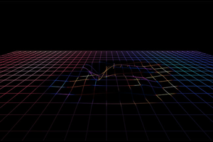 HTML5流动网状线条动画特效