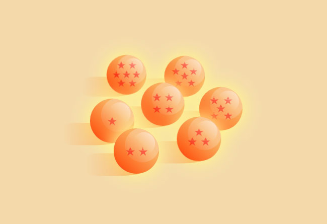  七龙珠发光闪烁CSS3特效