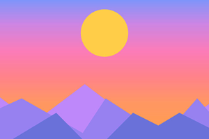 卡通日出日落CSS3动画特效