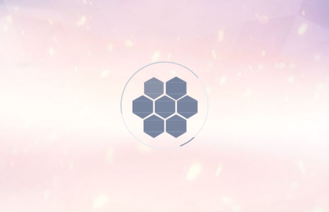  蜂巢六边形加载动画特效