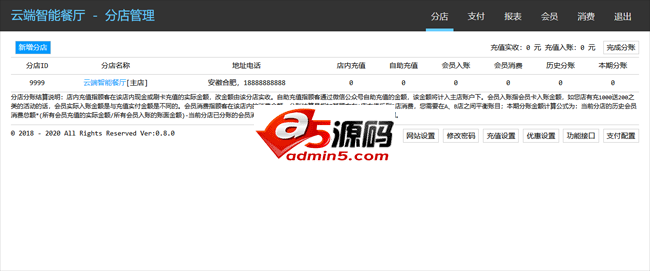 云端超智能点餐管理系统电脑手机完美运营版