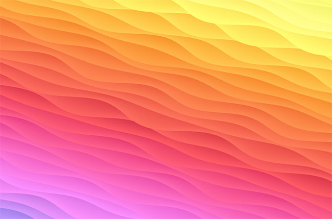 HTML5彩虹波浪动画特效