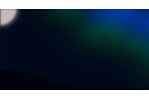 纯CSS3北极光背景动画特效