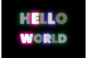 CSS3霓虹灯文字闪烁特效