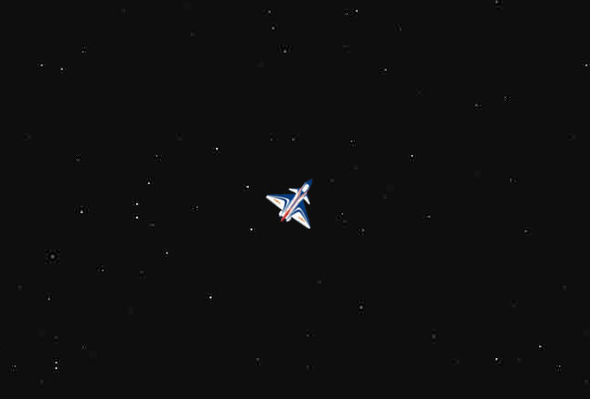 js鼠标控制飞机方向特效