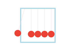 CSS3牛顿摇摆球动画特效