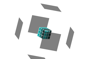 鼠标悬停魔方打开CSS3特效