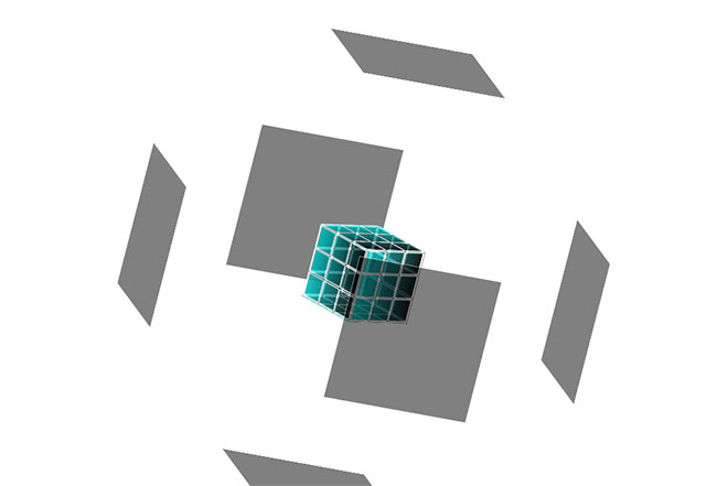  鼠标悬停魔方打开CSS3特效