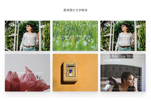 CSS3悬停图片文字遮罩特效