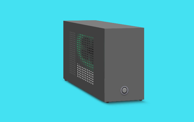  纯CSS3电脑主机机箱特效