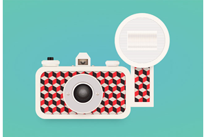 卡通老式照相机CSS3特效