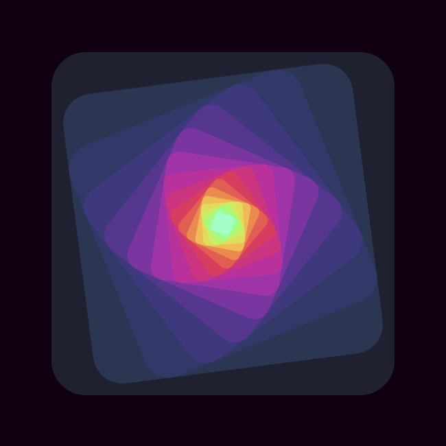  CSS3同心矩形动画特效