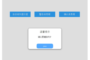 jQuery弹出提示层插件